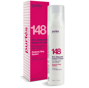 Purles 148 Redness Stop System Pro-Vascular Green Cream Rosacea & Redness Relief 50ml